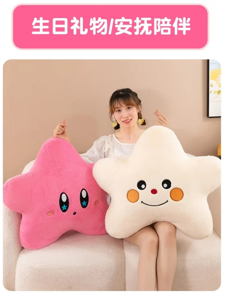 New Kawaii 55-70cm Cartoon Bedroom Pentagram Children's Pillow Backrest Cute Plush Toy Boy Girl Gift