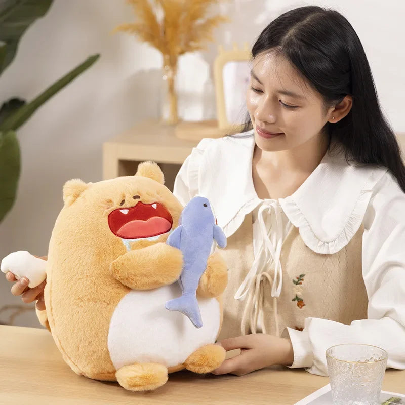 Cute Little Cat and Little Rabbit Pillow Doll Funny Cloth Doll Girl Sleeping Doll Gift Plush Toy Plush Pillow Children's Gift