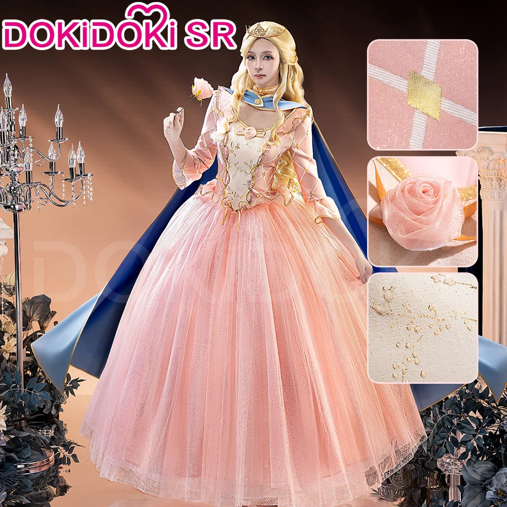 Women Princess Cosplay Dress DokiDoki-SR Women Girl Jewelry Princess Pink Dress Costume Christmas Cosplay