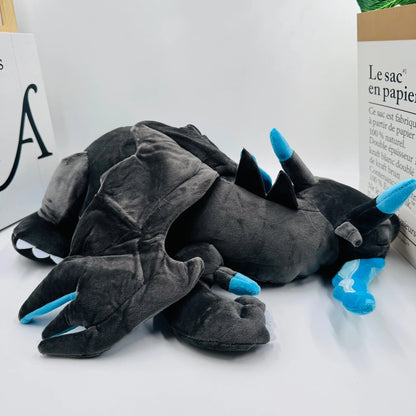 50cm Big Size Pokemon Black Charizard Sleeping Anime Plush Stuffed Doll Room Decoration Plushies Pillow Ornaments Children Gift