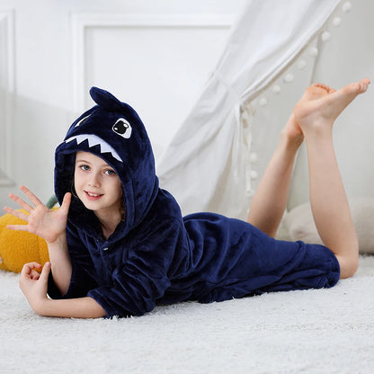 Kids Bath Robe Boys Clothes 2025 Winter Pajamas Warm Child Loungewear Toddler Girls Bathrobe 3 to 4 5 6 7 8 9 10 11 12 13 Years