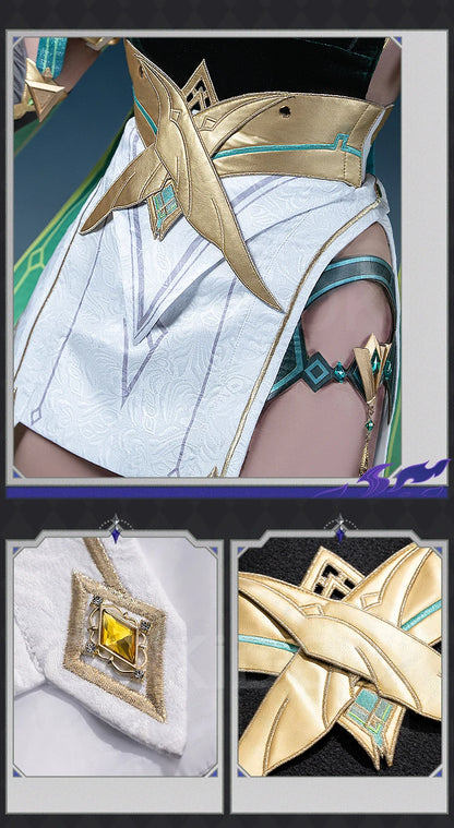 IN STOCK Nefer Cosplay Costume Genshin Impact Song of the Welkin Moon【XS-2XL】DokiDoki-R Nod-Krai Christmas Dress Plus Size