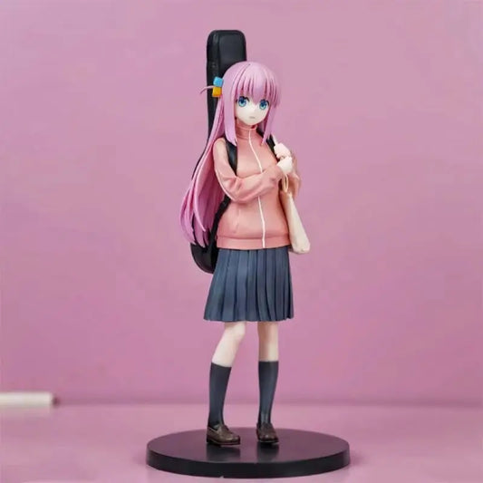 BOCCHI THE ROCK! Gotoh Hitori PVC Action Figure Anime Guitar Girl Backpack Pose Hitori Chan Cute Desk Decor Fan Collectible Gift