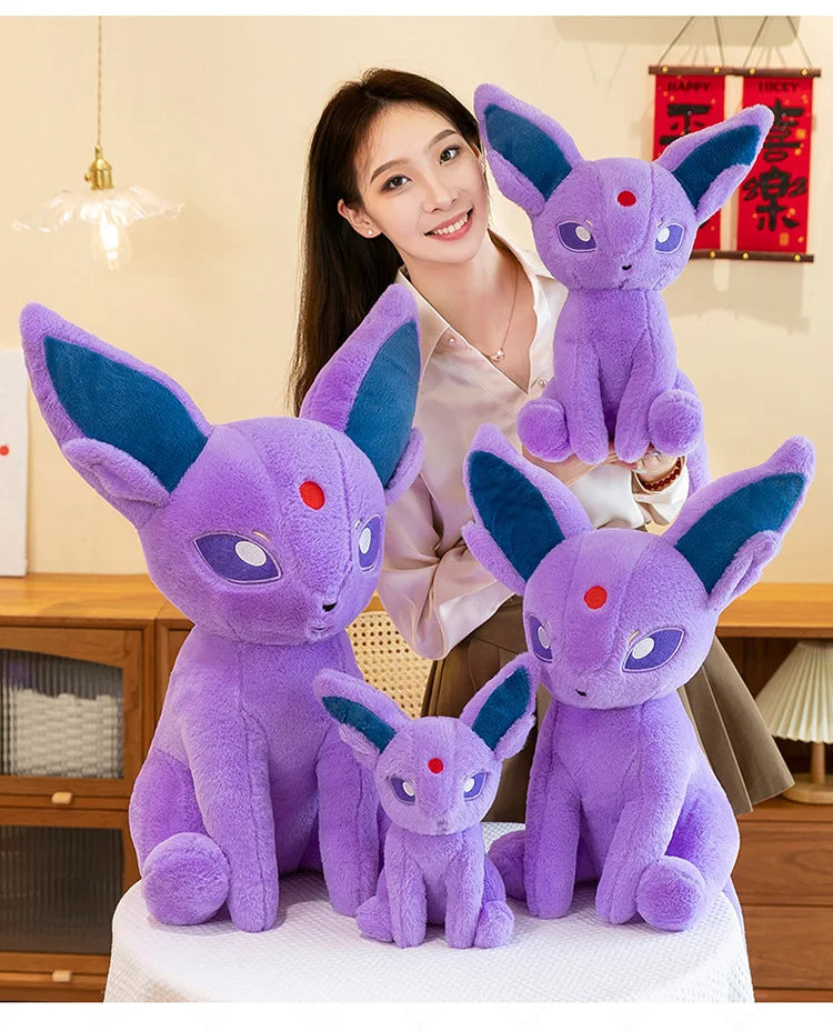 40/50/70CM Big Size Pokemon Espeon Plushies Cartoon Anime Soft Plush Pillow Doll Kawaii Stuffed Plushie Ornament Children Gifts