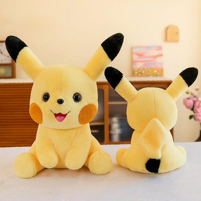 35-70CM Big Size Sitting Pikachu Plush Pokemon Cartoon Anime Peluche Kawaii Ornament Stuffed Animal Children's Toys Gifts