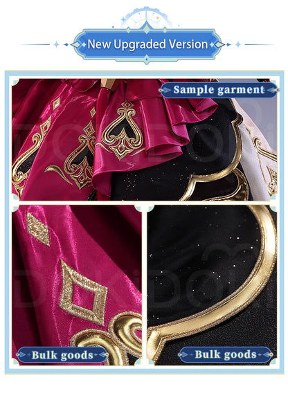 IN STOCK Escoffier Cosplay Costume Game Genshin Impact DokiDoki-SR Women Fontaine Costume Escoffier Cosplay Tail Wig