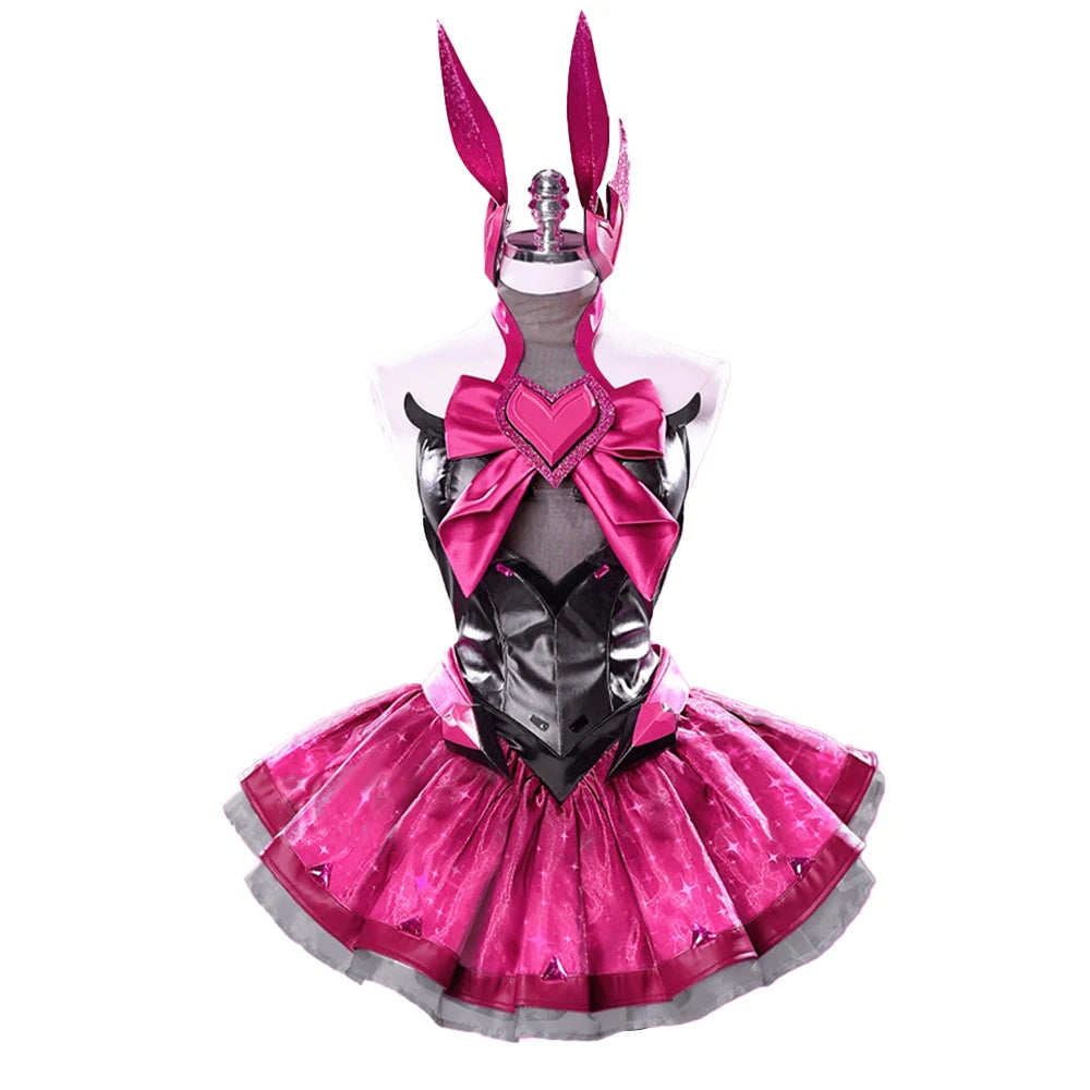 Dva Cosplay Costume Game DokiDoki-R Women Pink Dress Sexy Dva Costume Halloween Cosplay