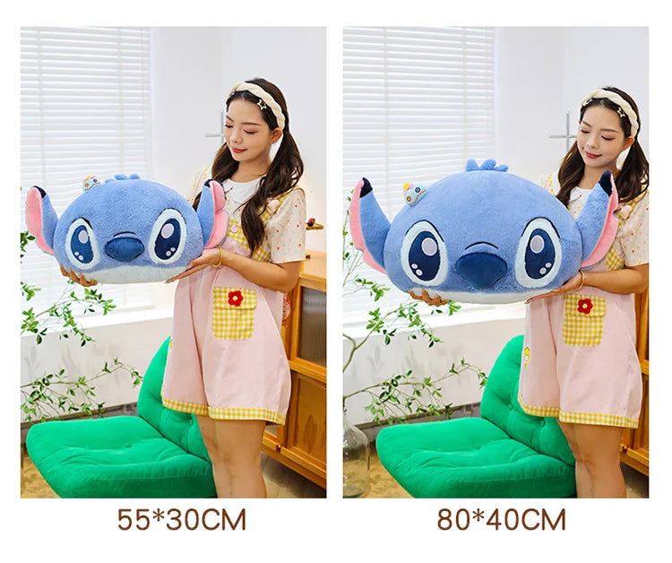 40x80cm Big Size Stitch Disney Anime Plush Stuffed Doll Cartoon Room Decoration Plush Pillow Children's Holiday Gift
