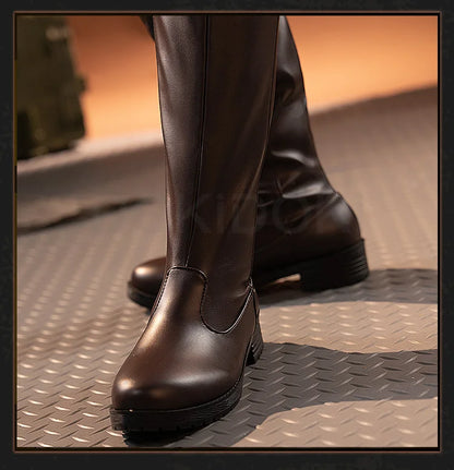 IN STOCK Erenn Mikasaa Levii Hangee Arminn Cosplay Costume Anime【S-3XL】DokiDoki-R Women Men Leather Plus size