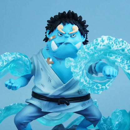 14.5cm Anime One Piece Jinbe PVC Action Figure Statue Desktop Ornament Collection Model Toy Gift