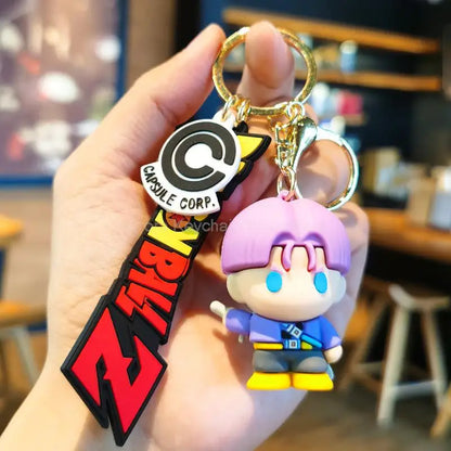 Anime Kawaii Dragon Ball Keychain Z Super Saiyan Son Goku Bulma Broly Piccolo Majin Buu Series Car Pendant Keyring Kid Toys Gift
