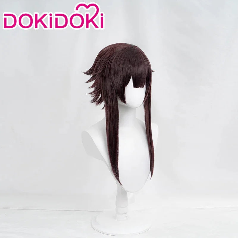 IN STOCK Meguminn Wig Anime Cosplay Wig DokiDoki Meguminn Cosplay Women Cute Long Brown Hair Heat Resistant Free Wig Cap