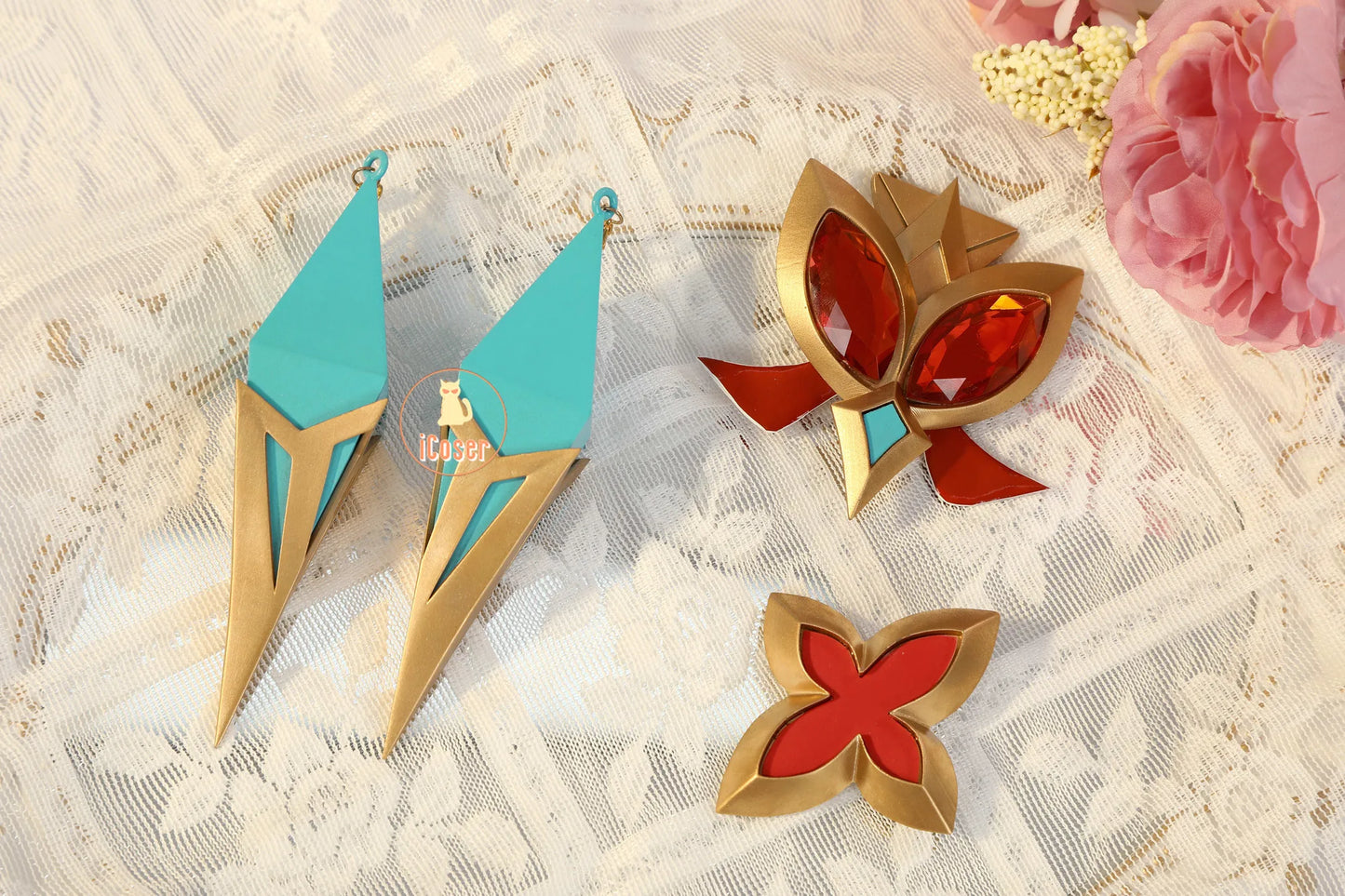 Genshin Impact Alice Cosplay Costume Wig Dress Uniform Headwear Carnival Halloween Party Women Girls Holiday Role Play Outfit