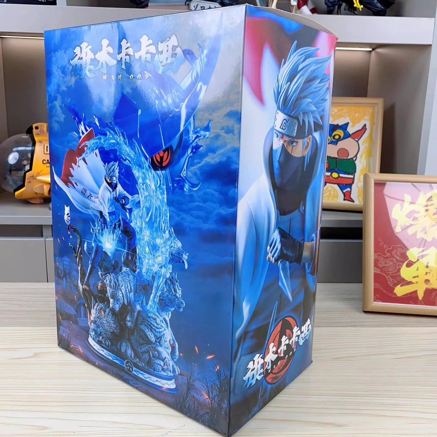 Naruto Anime Figure GK Hatake Kakashi 37cm Action Figure PVC Cartoon Characters Desktop Ornaments Friends Birthday Gifts Toys