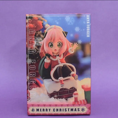 Christmas Anime Spy×Family Action Figures Anya Forger Winter Santa Claus Dolls Model Toys PVC Collectible Ornament Birthday Gift
