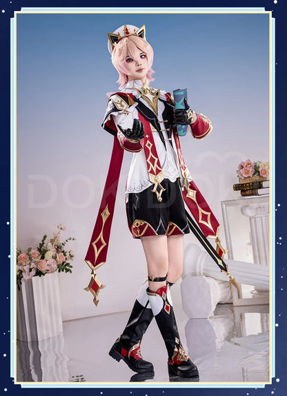 IN STOCK Dahlia Cosplay Costume Game Genshin Impact【S-2XL】DokiDoki-R Mondstadt Dahlia Hat Men Halloween Costume Plus Size