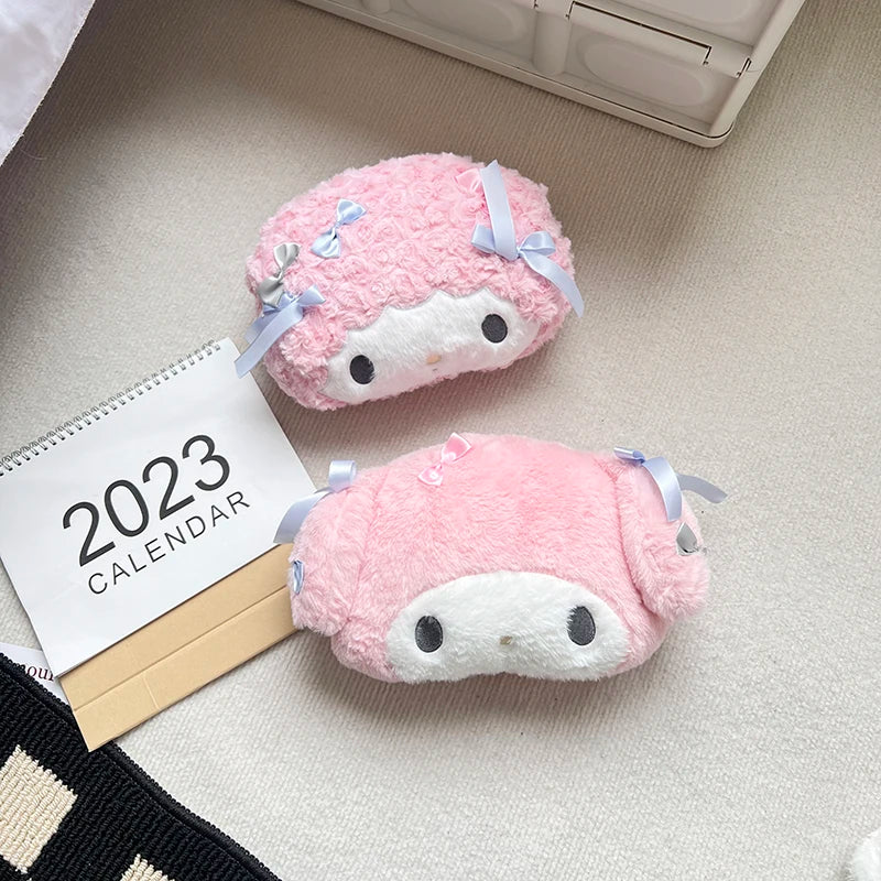 Sanrio My Melody Headrest Back Cushion Car Seat Belt Cover Stuffed Anime Japanese Style Pillow Comfortable Neck Pillow Girl Gift