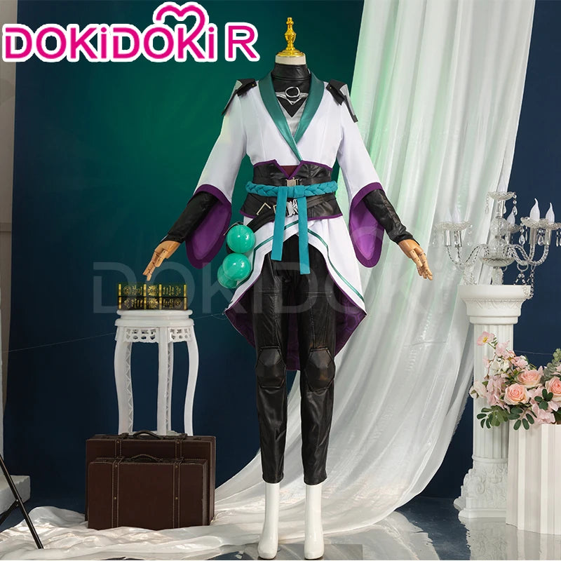 Sage Cosplay Costume Game Cosplay【S-2XL】DokiDoki-R Women White Costume Sage Cosplay Dress Plus Size Halloween