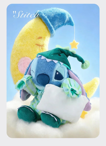New 50cm Disney Cartoon Dinosaur Pajamas Stitch Plush Toy Body Pillow Cushion Sleeping Doll Room Decoration Toy Birthday Present