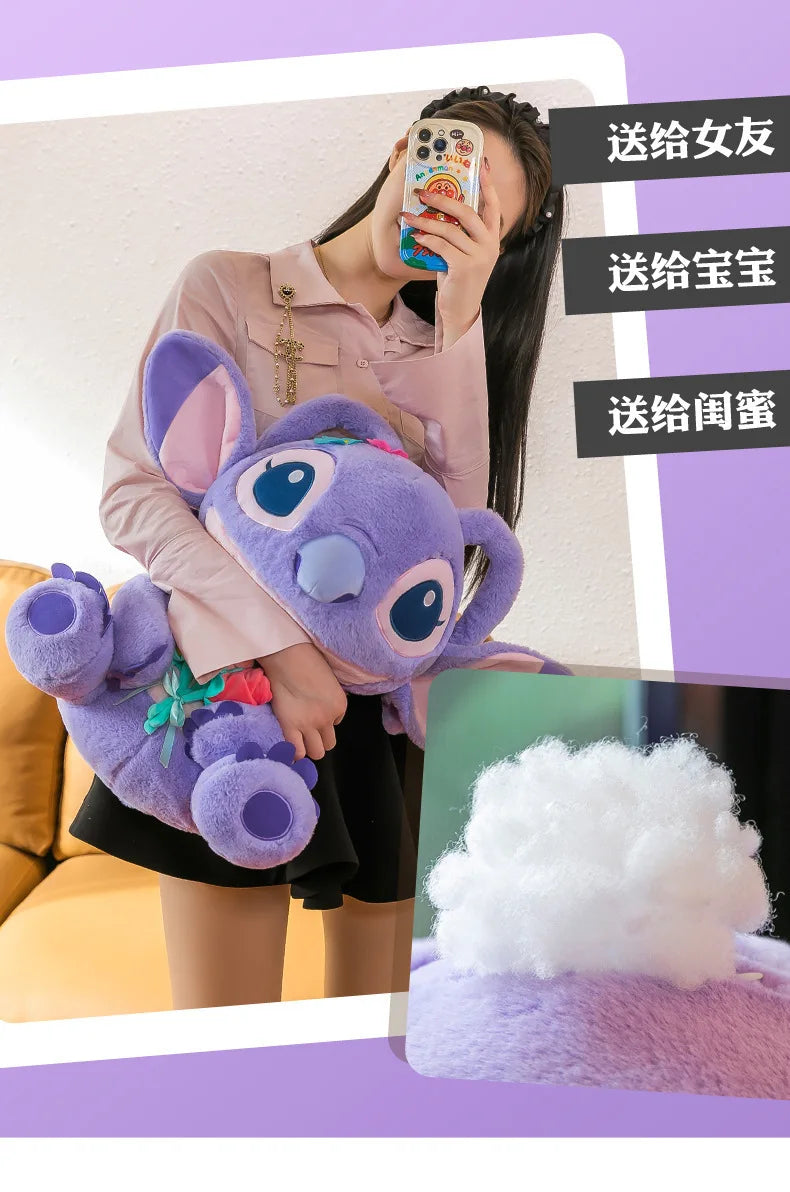 35/55/70CM Big Size Disney Stitch Cute Anime Plush Stuffed Doll Room Decoration Peluche Pillow Kawaii Plushies Ornaments Gifts