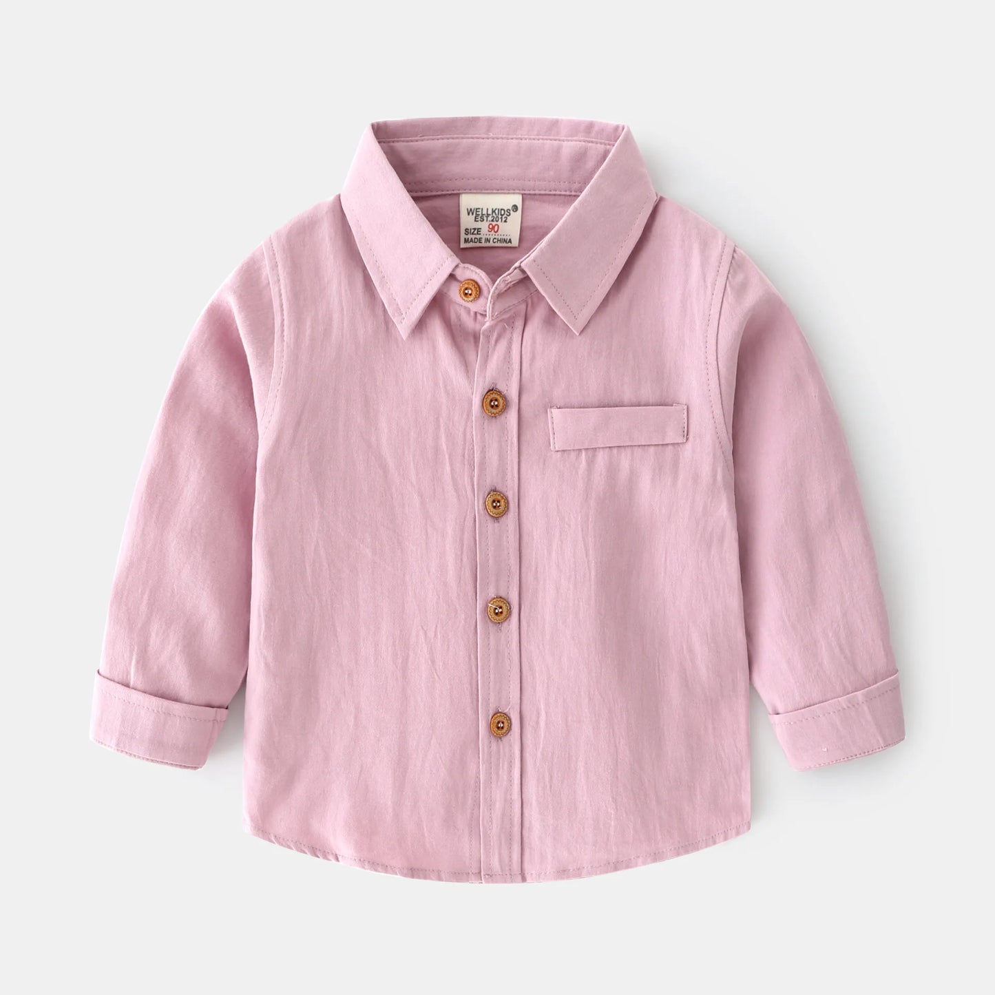100Cotton Boys Shirts Turn-down Collar Boutique Kids Girls Blouse Long Sleeve for Children's Clothing Toddler 2 to 3 4 5 6 Years