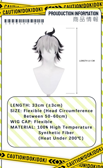 IN STOCK Komano Manato Lighter Wig Game Zenless Zone Zero Cosplay DokiDoki 32cm Short Hair ZZZ Sons of Calydon Cosplay Free Wig