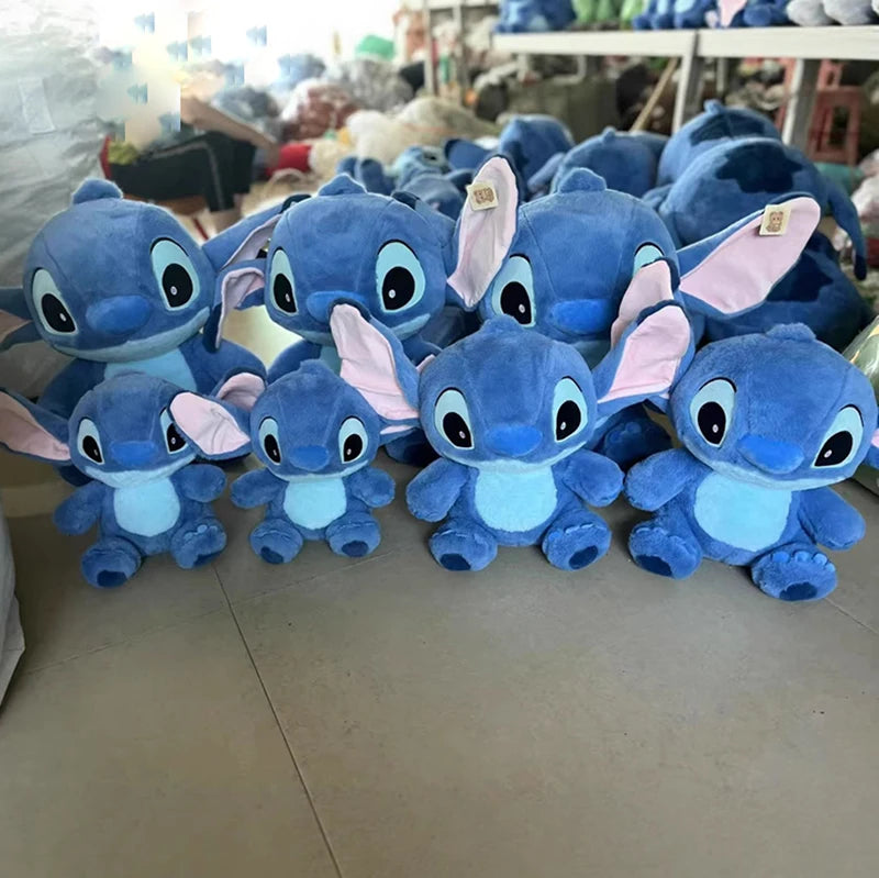 Disney Lilo&Stitch Plush Toys Kawaii Pink/Blue Soft Pillow Stuffed 30-80cm Christmas Gift for Children Anime Plushie Doll Stitch