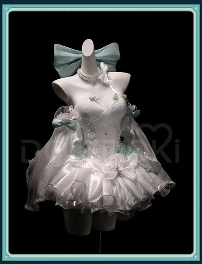 IN STOCK Lynette Doujin Cosplay Costume Game Genshin Impact DokiDoki-SR Angel's Courtyard White Dress Ballet Cute Fontaine