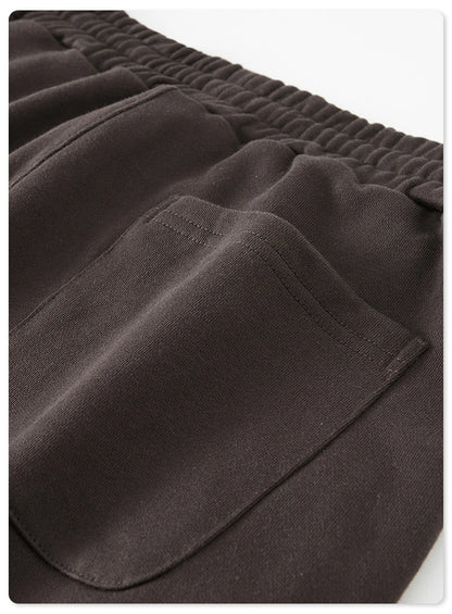 ZODF New 2025 Autumn Men's 445GSM Sweatpants Unisex High Street Soft Knitted Straight Pants Brand Streetwears Tracksuits HY0382