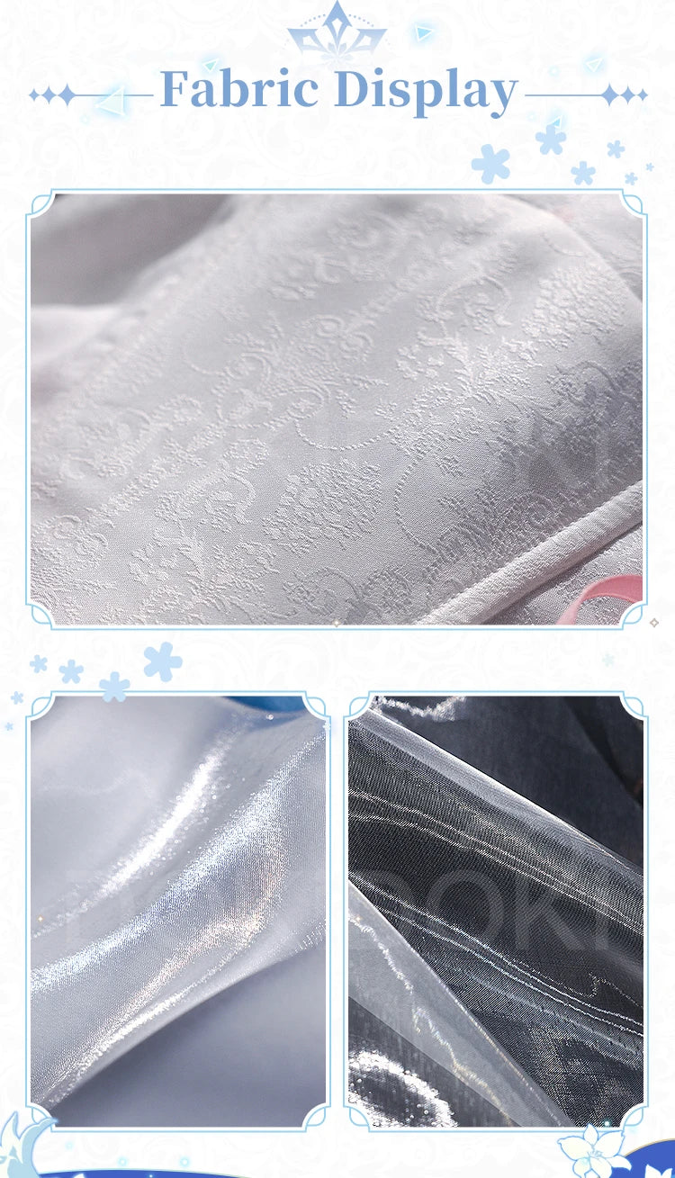 Kamisato Ayaka Doujin Cosplay Costume Game Genshin Impact Cosplay DokiDoki-SR Kamisato Ayaka Cosplay Women White Dress Costume