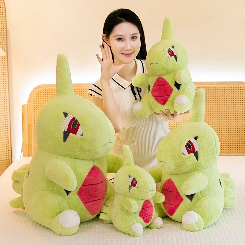 35/70cm Larvitar Pokemon Plush Toys Large Anime Doll Cute Pillow Giant Pokémon Plushie Tyranitar Stuffed Gift for Kids Christmas