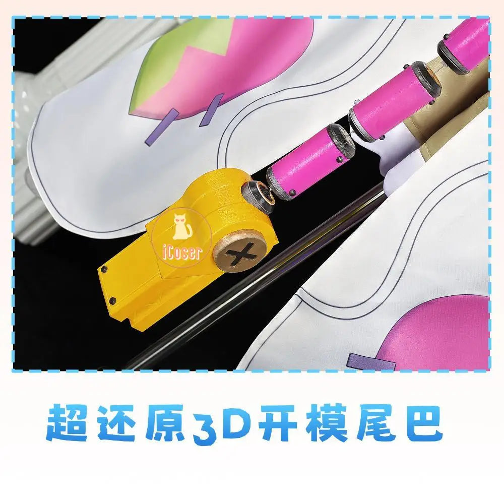 Genshin Impact Aino Cosplay Costume Wig Dress Uniform Headwear Clink-Clank Krumkake Craftshop Halloween Party for Women Girls