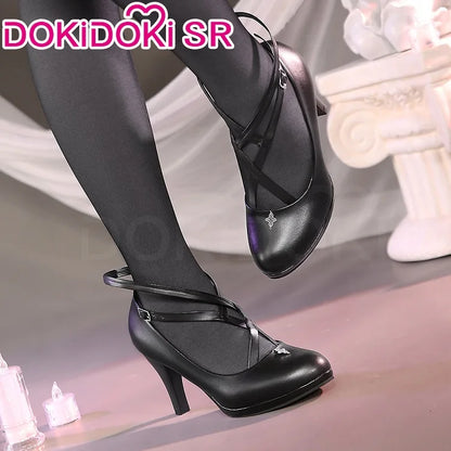 IN STOCK Arturia Virtuosa Cosplay Costume Game Arknights Cosplay DokiDoki-SR Virtuosa Cosplay Arturia Giallo Women Costume