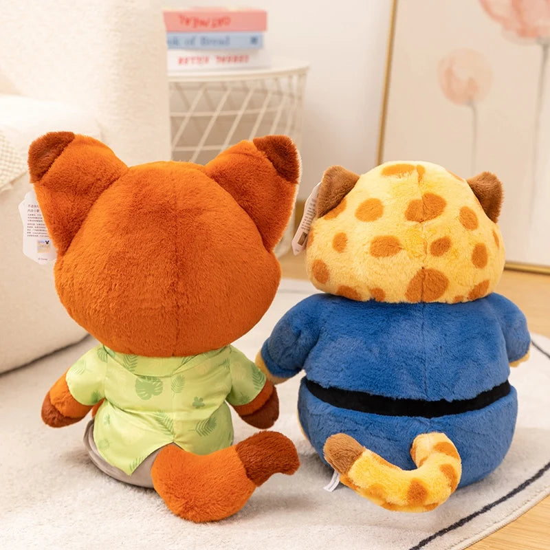 Cartoon Zootopia Judy Plush Toy Soft Stuffed Anime Animal Doll Nick Doll Ornaments Children Sleeping Pillow Cushion Couple Gifts