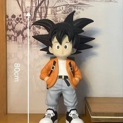 Dragon Ball Anime Figurine 80CM Action Figure Large Garage Kit Cartoon Wukong GK Resin Model Children's Toys Collection Gift