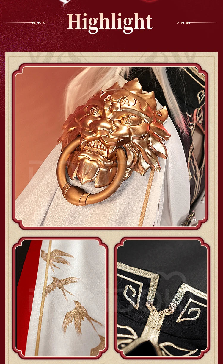 IN STOCK Jing Yuan Blade Doujin Cosplay Game Honkai: Star Rail DokiDoki-SR Men Antiquity Halloween Costume Jingyuan HSR