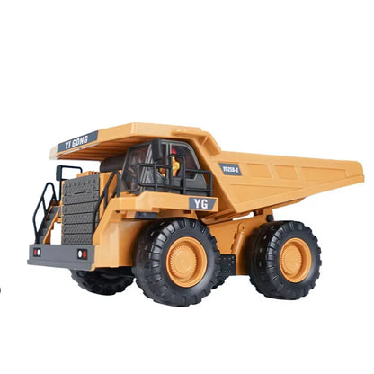 RC Excavator Bulldozer Truck Toy for Boys 2.4G Remote Control Dumper Engineering Vehicle Tractor Crawler Birthday Gift
