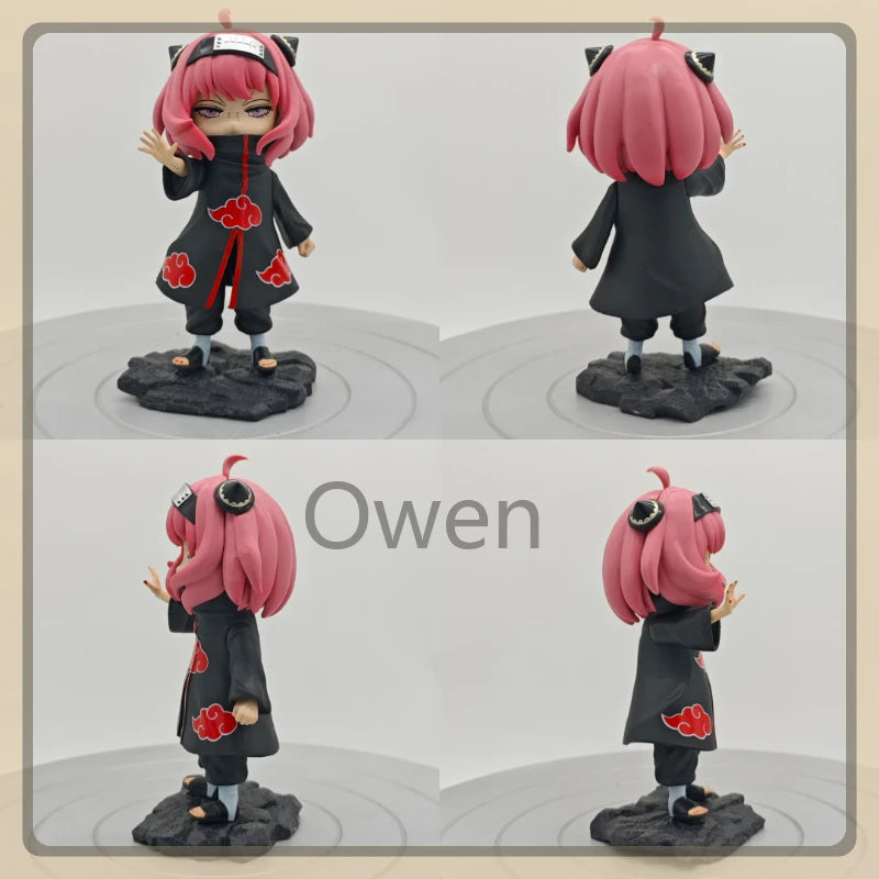 Spy×family Anime Figurine Forger Anya Cos Naruto Akatsuki Figures Toys 18cm PVC Model Collection Statue Decoration Birthday Gift