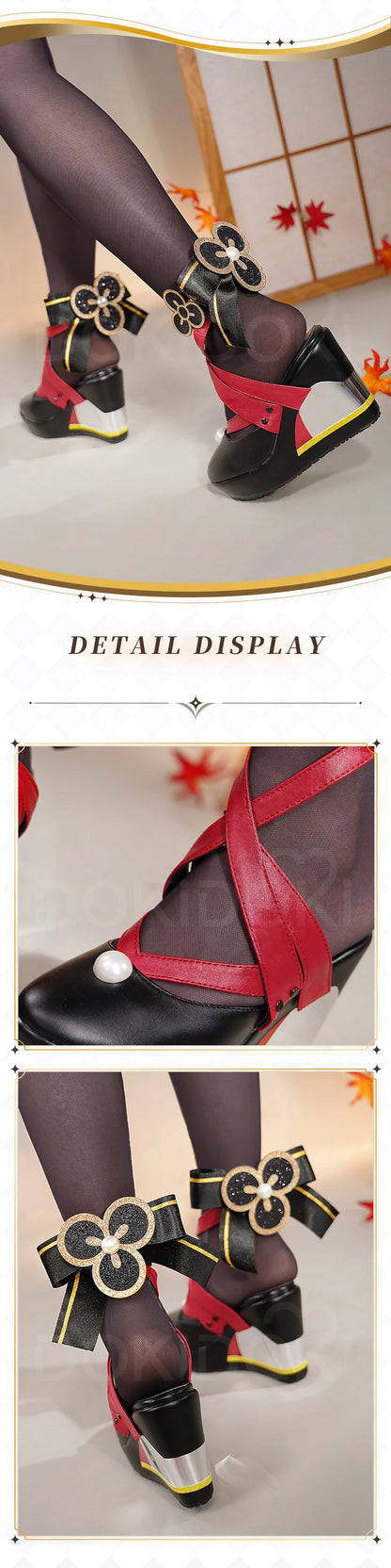 IN STOCK Chiori Kazuha Zhongli Kaeya Ningguang Furina Shoes Cosplay Game Genshin Impact Cosplay DokiDoki-SR Women Cosplay Shoes