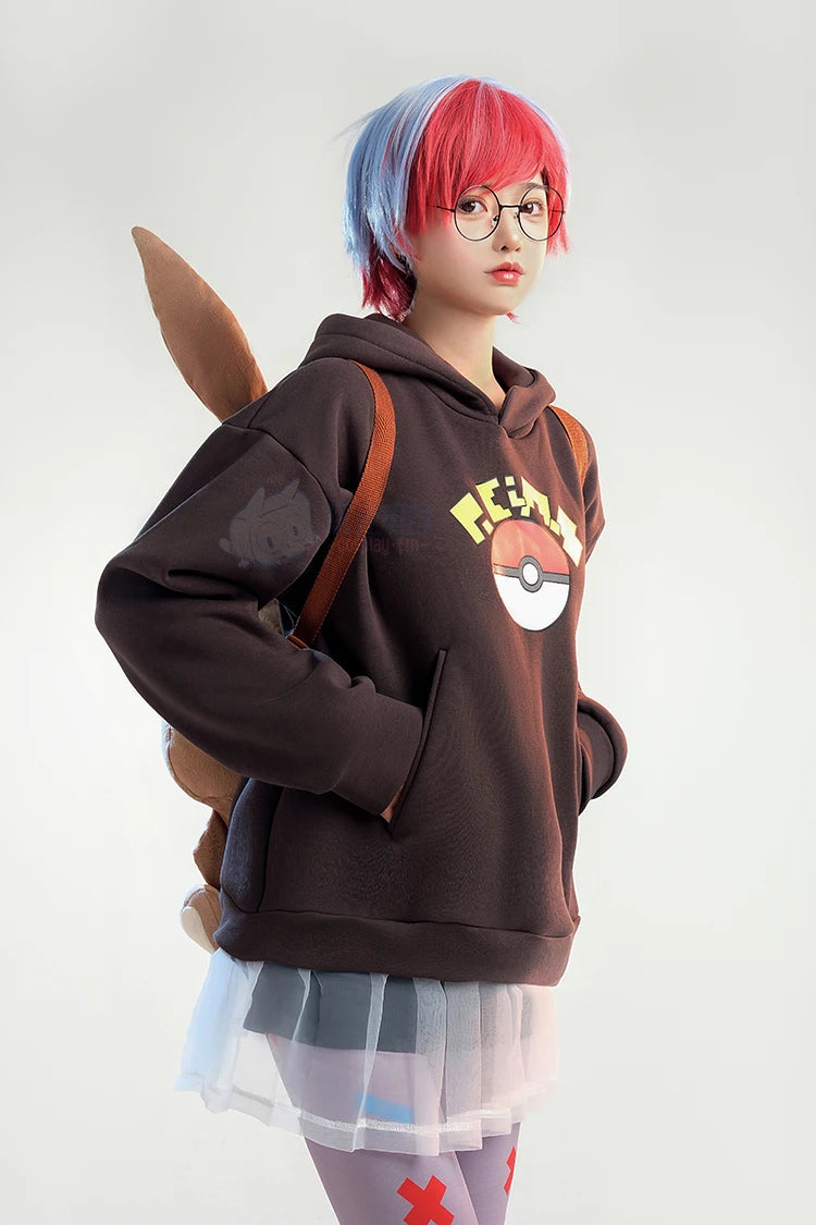 Pokemon Eevee Plush Backpack Large Capacity Kawaii Anime Cosplay Doll Cute Gift - bag
