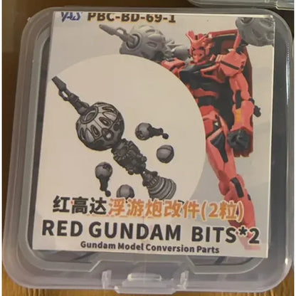 TAS Model Red GQuuuuuuX Conversion Parts Bits-2 Pieces PMC-BD-69-1 for HG 1/144 gMS-α 3D Print Highly Accurate Resin Parts DIY