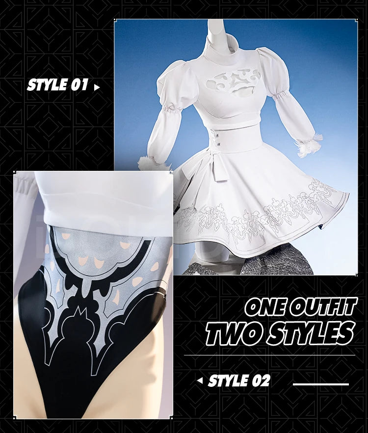 2B/2P Cosplay Costume Game Cosplay DokiDoki-SR Cosplay Female 2P Sexy Dress Costume Two Styles Women Cosplay Halloween