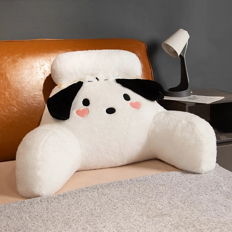 Sanrio Comfortable Back Cushion With Headrest Cinnamoroll My Melody Kuromi Cushion Lumbar Support Chair Sofa Bed Washable Gifts