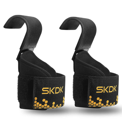 The Codex Weight Lifting Hook Grips with Hand-Bar Wrist Straps Heavy Duty Gym Workout Powerlifting Pull-Up Fitness