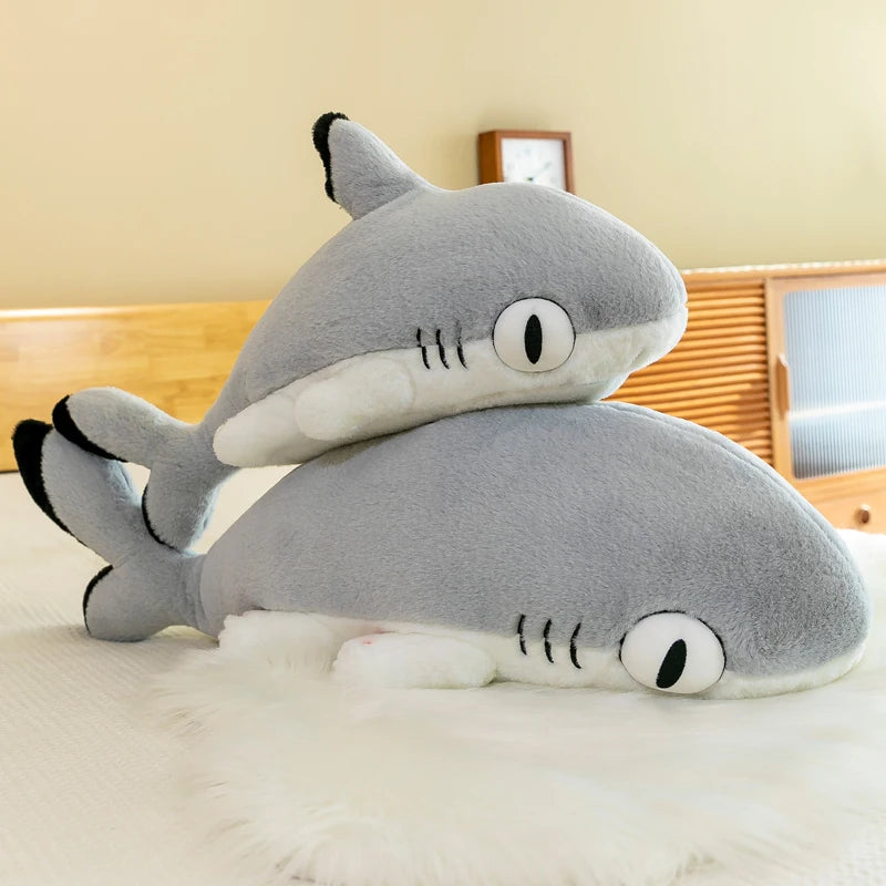 130cm Cute Soft Shark Cat Toys Doll Girl Kids Birthday Christmas Gift Stitch Kawaii Plushies Juguetes Stuffed Animal