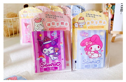 36pcs Sanrio Hello Kitty Kuromi Melody Mini Notebook Diy Kawaii Pocket Book Student Words Notebook Memo Student Stationery Gifts
