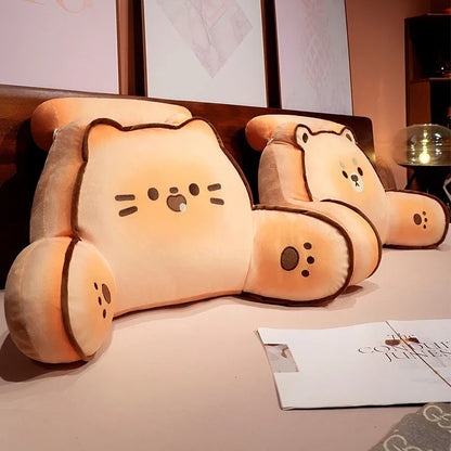 Comfortable Thickened Lumbar Support Cushion With Headrest Cartoon Cookie Anime Back Cushion Chair Bed Office Bedroom Girl