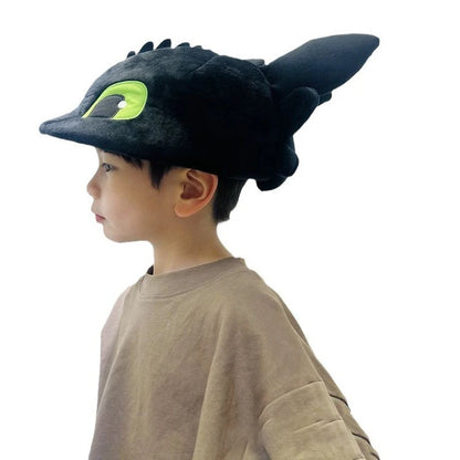 2025 New Dragon Taming Master Plush Doll Children'S Hat Dinosaur Hat Role Playing Prop Children'S Gift