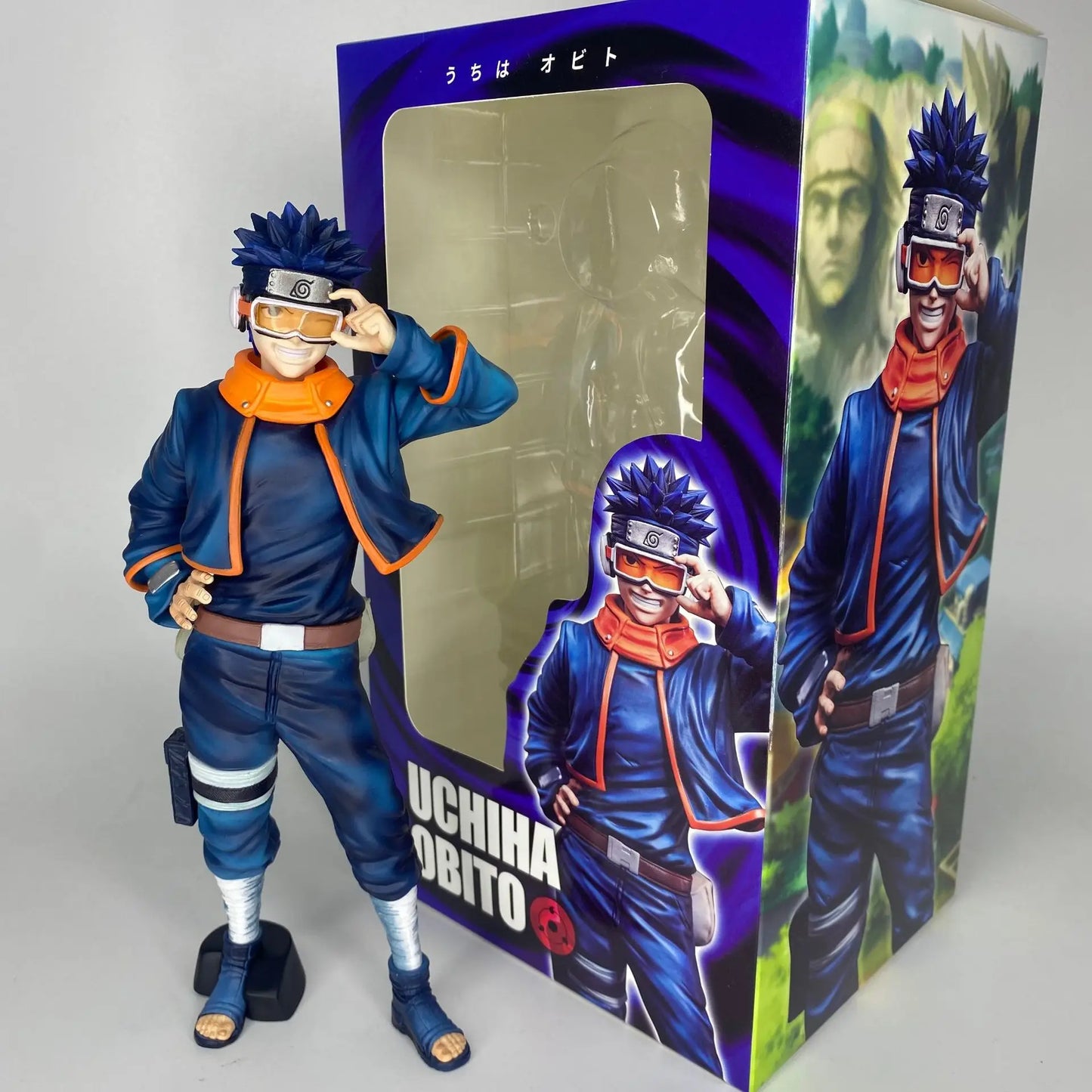 24cm Naruto Obito Uchiha Anime Figurine JG Childhood Uchiha Obito Model Standing Statue Figure Collectable Ornaments Boy ToyGift