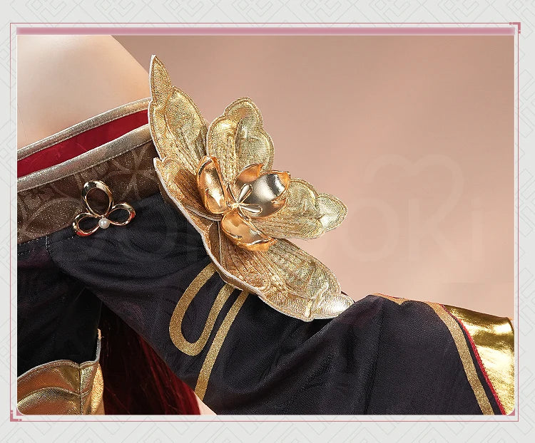 IN STOCK Fugue Cosplay Costume Game Honkai:Star Rail DokiDoki-SR Honkai Women Costume Tingyun Fugue Cosplay Ears Tail Christmas